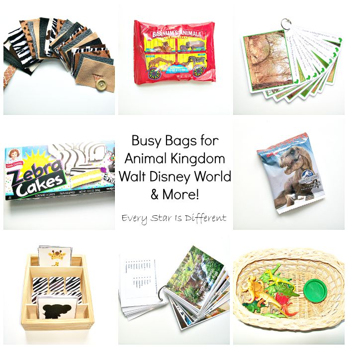 Busy Bags for Animal Kingdom Walt Disney World