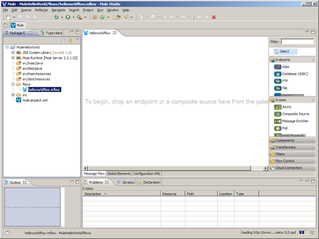 Youheng Hu's Technical Notes: Mule Studio Hello World ESB Application