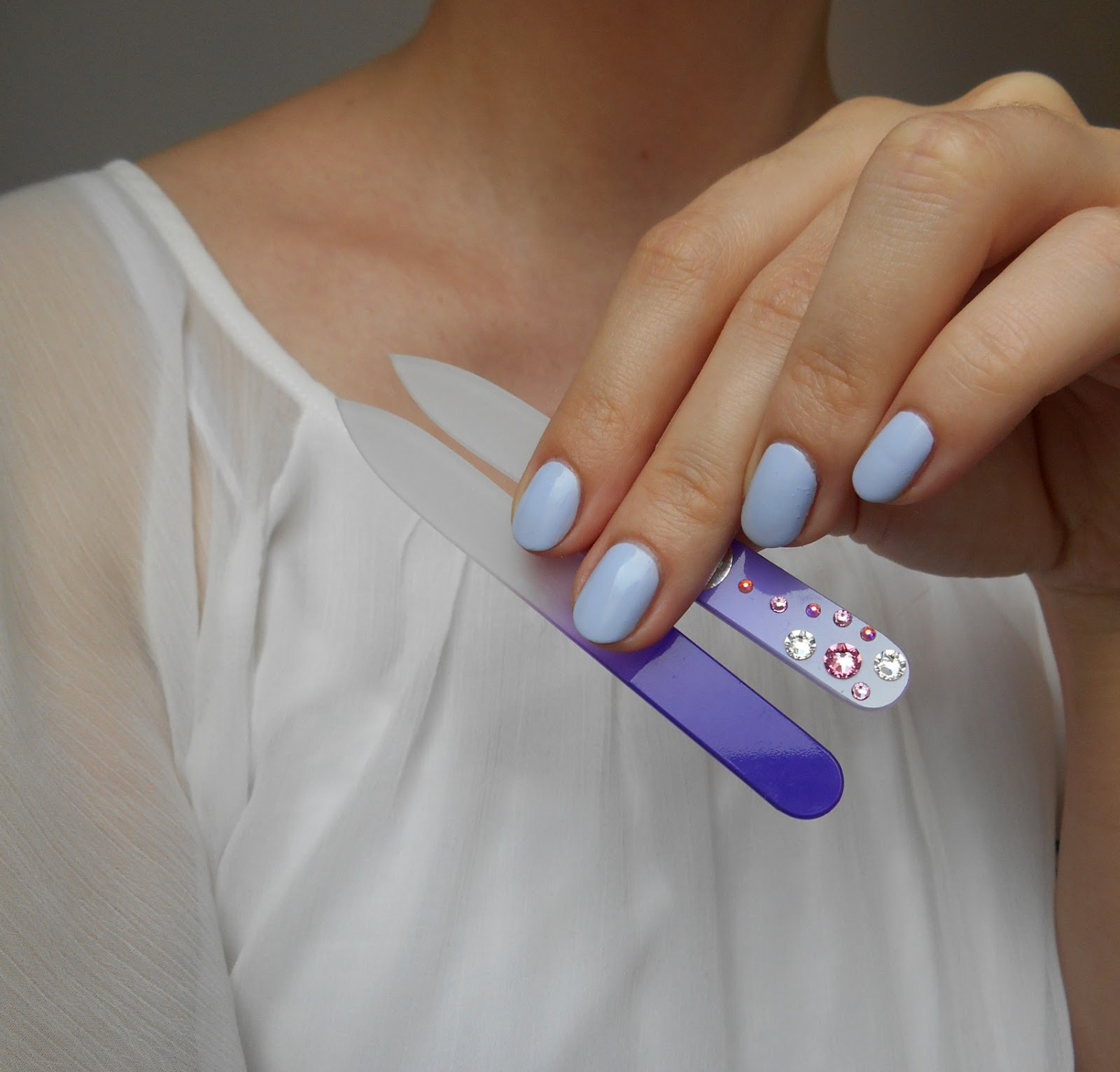 melaecannella Mont Bleu Crystal Nail Files Purple Set + Foot