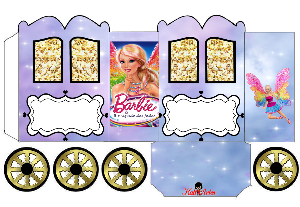 Barbie: Princess Carriage Shaped Free Printable Box. - Oh My Fiesta! in ...