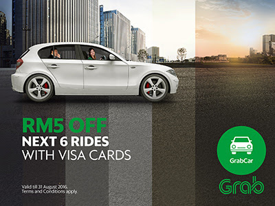 Grab Malaysia GrabCar Visa Card Promotion Discount