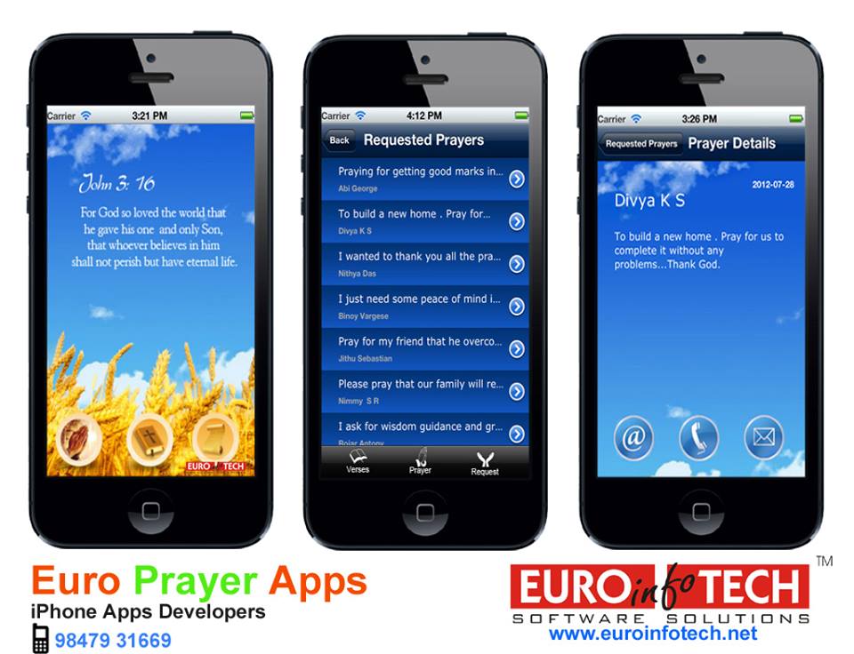 iPhone Apps Euro Prayer App