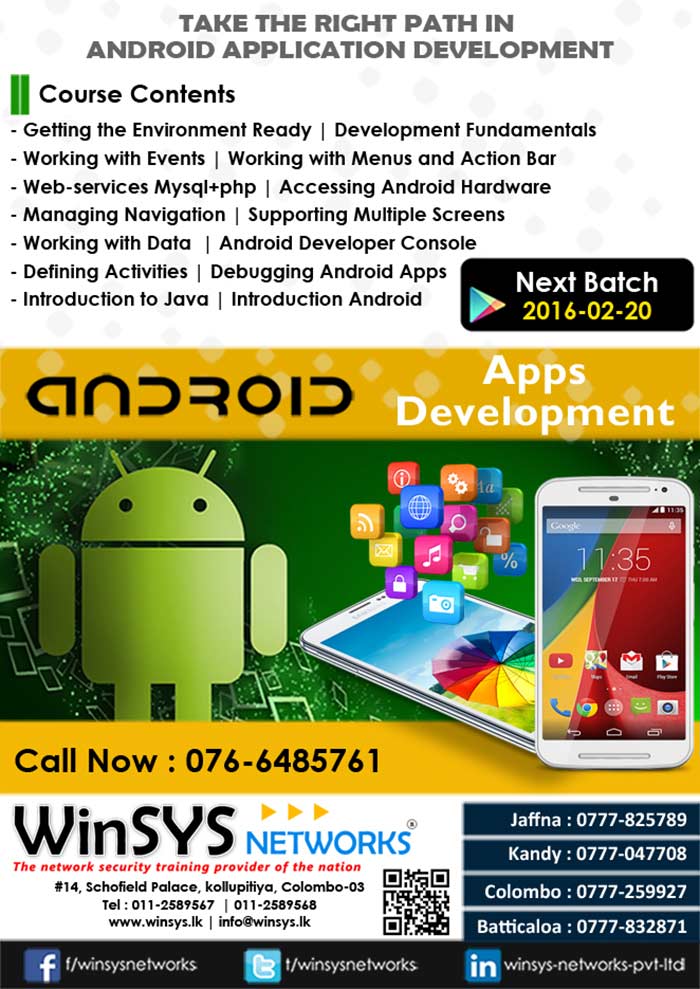 WinSYS Networks (Pvt) Ltd. was established in May 2003 with the prime intention of providing Hi Tech training and Consulting for corporate sector. In short period of time we have built reputation as a professional organization of very high integrity. Today WinSYS Networks, has become a premier training & consultancy company for networking, network security, & internet technologies in Sri Lanka, Human resources of WinSYS Networks include senior network consultants, business consultants, network security experts, project managers, system analysts and professional trainers. 