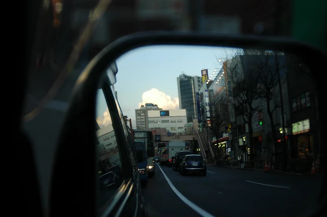 side-mirror サイドミラーと風景