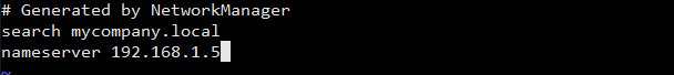 Figure (2.2) Check DNS Server Setting in resolve.conf File.