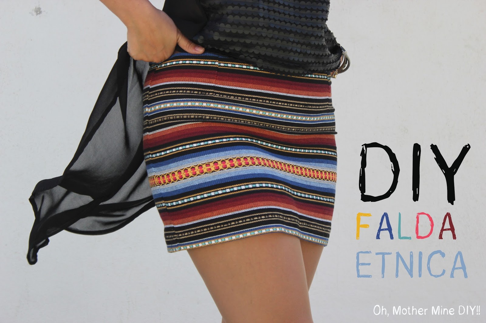 Costura fácil: mini falda étnica DIY (patrón gratis) HANDBOX
