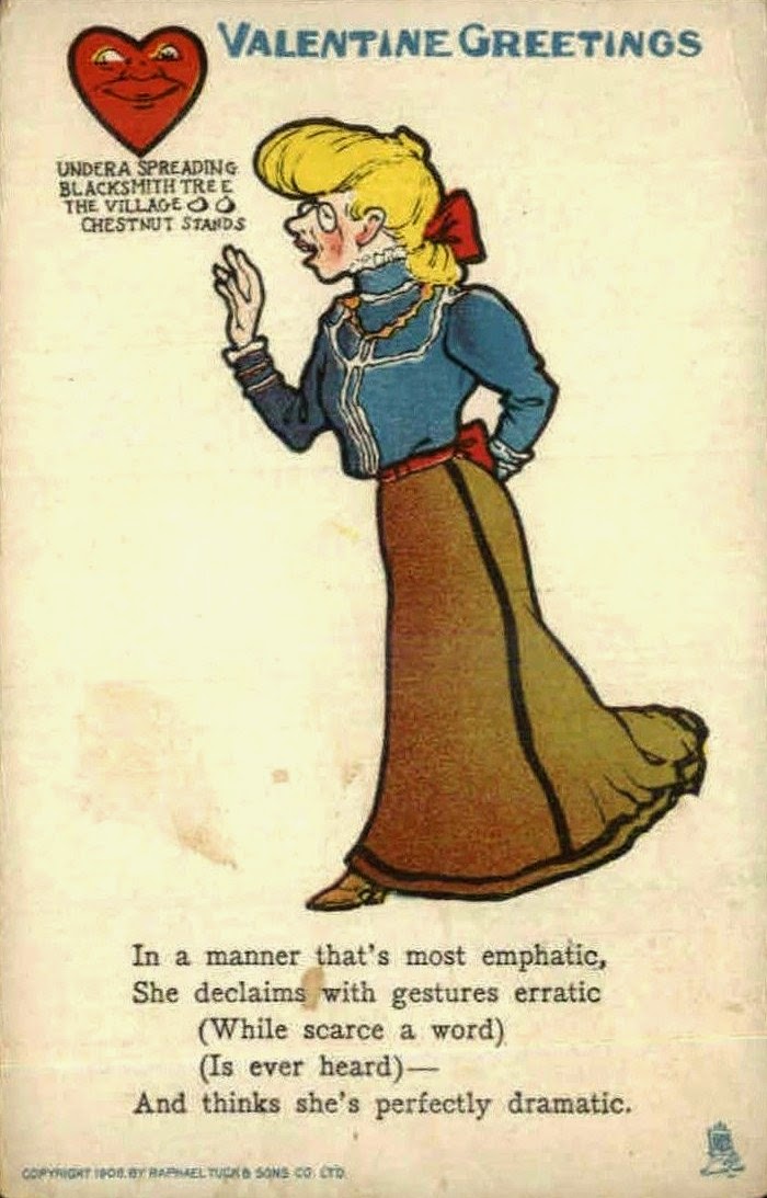 Nothing But Limericks Drama Queen Vinegar Valentine Limerick