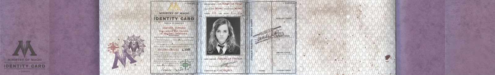 Ministry Of Magic Id Card Template