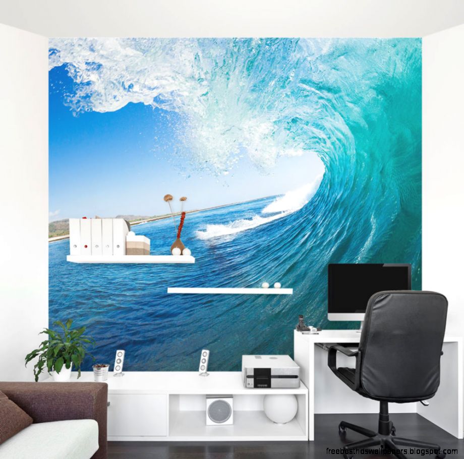 Big Surf Wave Wall Mural