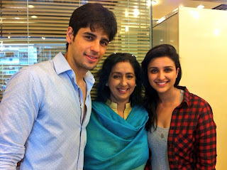 Parineeti & Siddarth on the set of  Hasee Toh Phasee‬ in Bhuleshwar