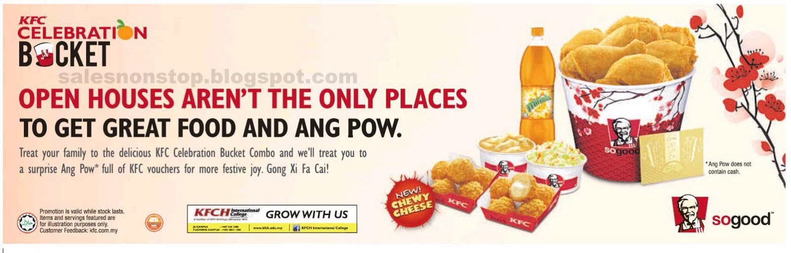 Get a Ang Pow full of KFC Vouchers with KFC Celebration Bucket Combo