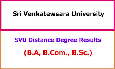 SVU Distance Degree Results 2023 SVU Distance Degree Results 2023