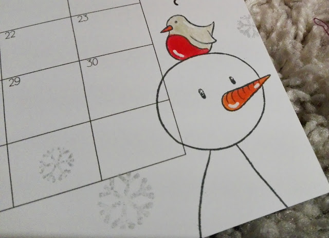 [DIY] Kalender Freebie: Selbstgemachter Kalender mit Stempeln