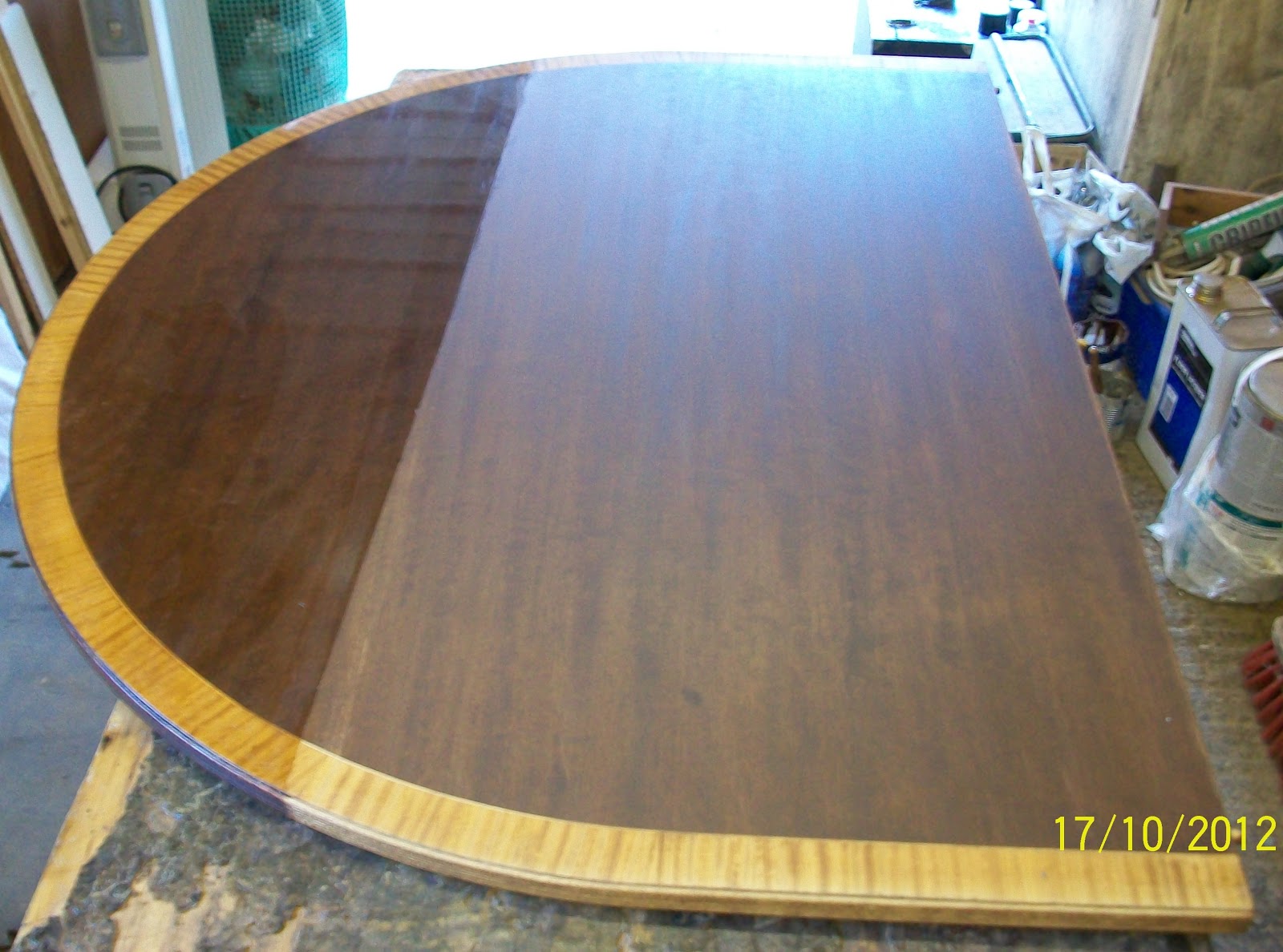 Andrews French Polishing Forum How not to French polish a Dining table