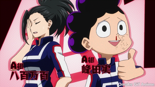 Joeschmo's Gears and Grounds: Omake Gif Anime - Boku no Hero Academia -  Episode 61 - Bakugo Midoriya Fly at Each Other