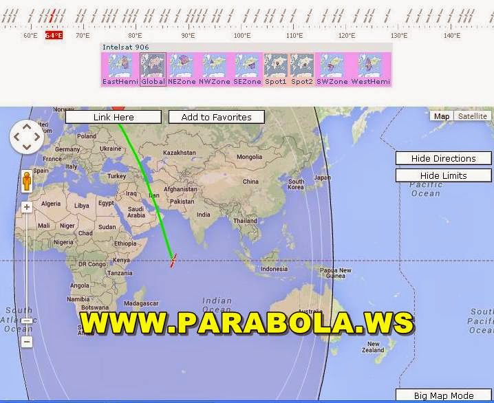 satelit parabola beam Indonesia intelsat 906 c band