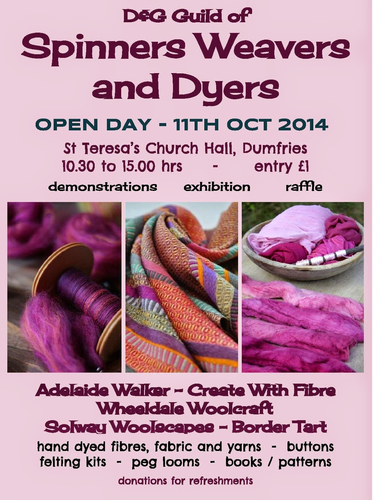 The Commonty Dumfries Guild of Spinners, Weavers and Dyers Gathering