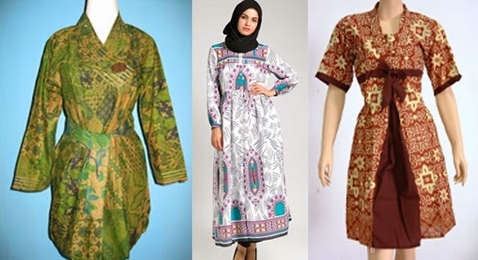 Model Dress Batik Untuk  Orang Gemuk  Dan  Pendek  