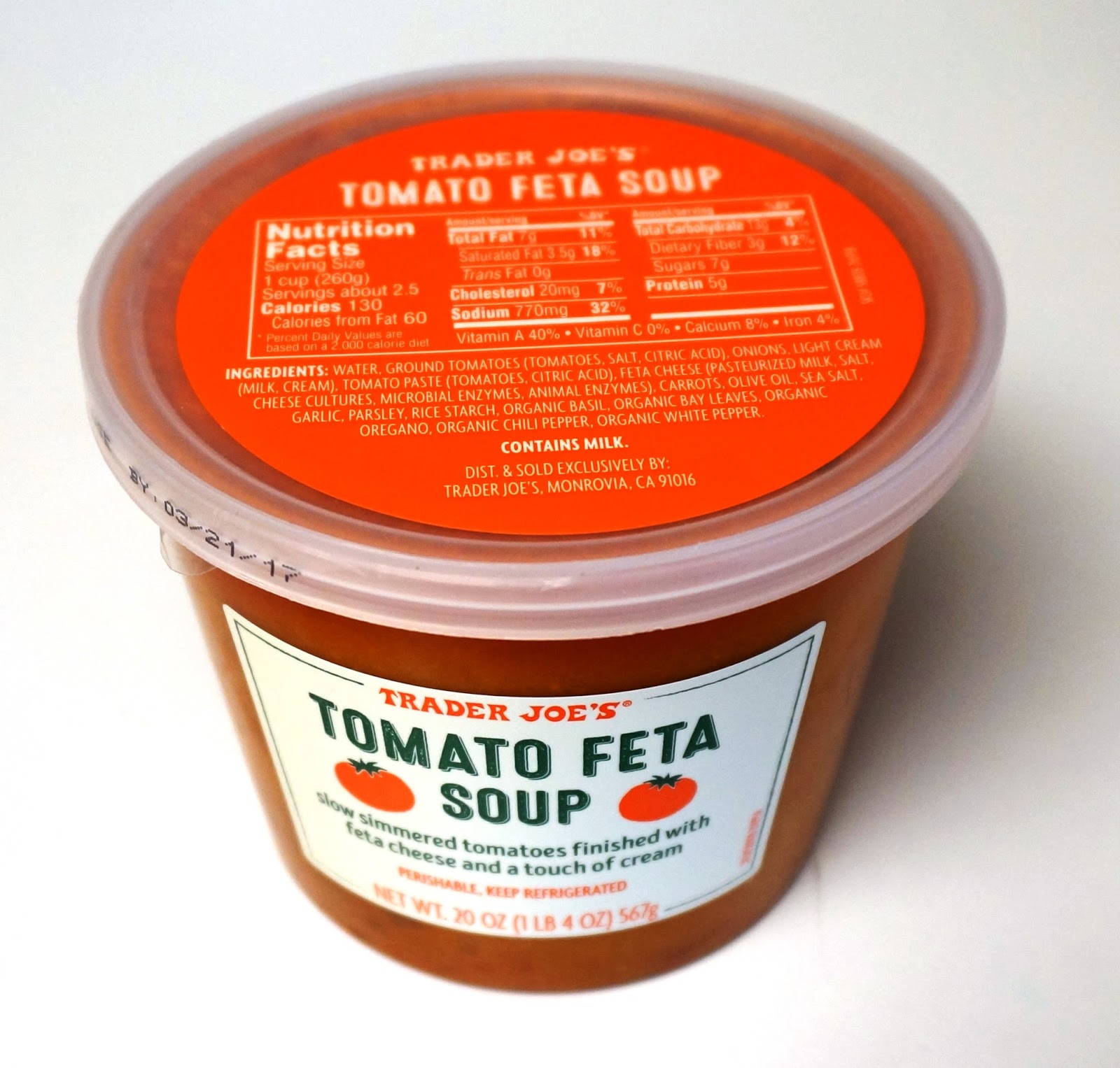 Exploring Trader Joe's Trader Joe's Tomato Feta Soup