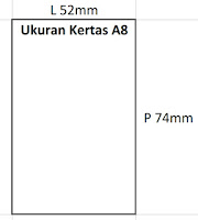 kertas A8 kertas A8