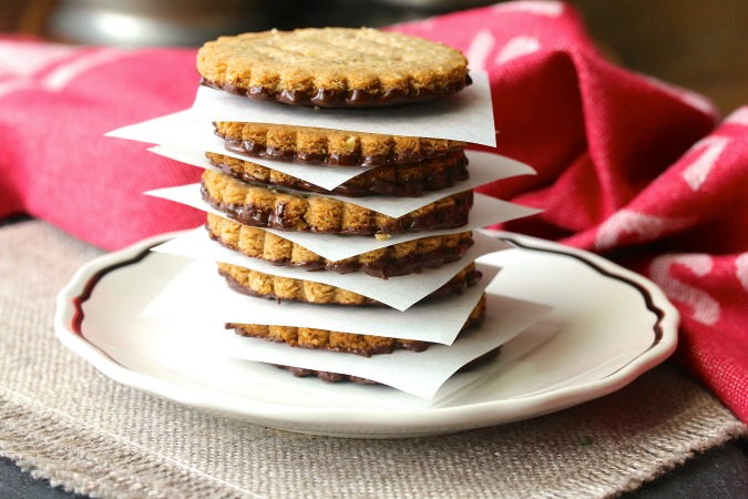 Chocolate Covered Digestive Cookies from Karen's Kitchen Stories
