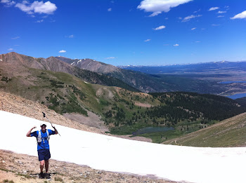 Daley makes it over the snow fields at 12,500ft