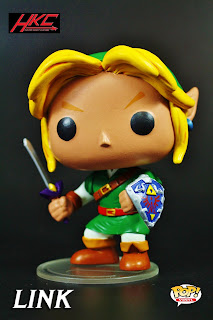 Custom funko Pop Link from Legend of Zelda by Hunter Knight Customs