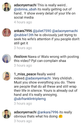 Ubi Franklin replies rude fans on Instagram