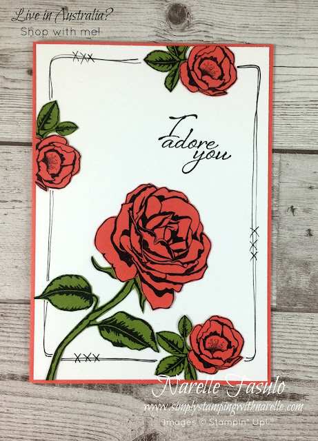 A gorgeous floral stamp set that is so easy to create gorgeous projects with - http://bit.ly/2yaRp6Z - Simply Stamping with Narelle