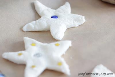 leave clay stars to dry