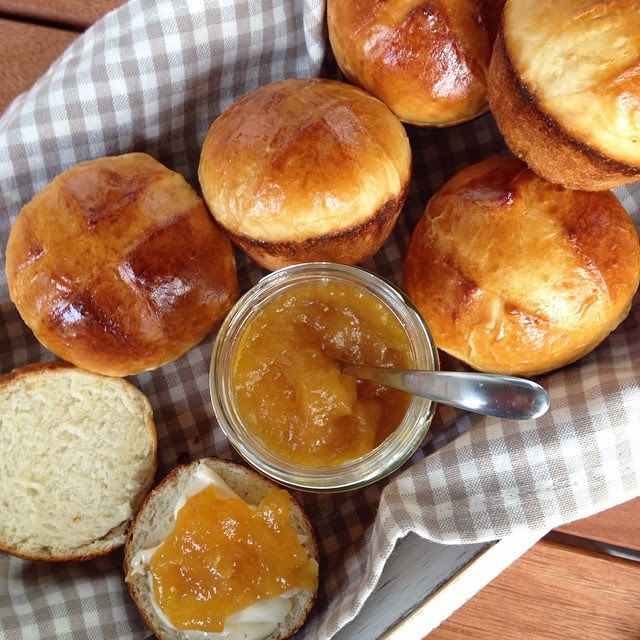 Übernacht-Milchbrötchen-Muffins