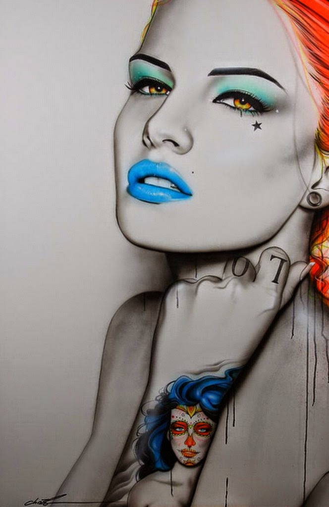 serie-de-rostros-caras-de-mujeres pinturas-artisticas-rostros-femeninos