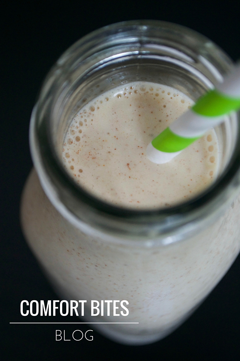 COMFORT BITES BLOG Peanut Butter, Banana and Vanilla Protein Smoothie
