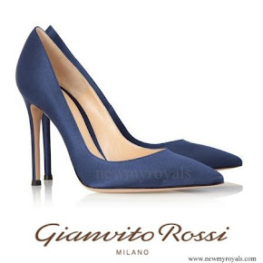 Crown Princess Mary Gianvito Rossi Silk Pumps