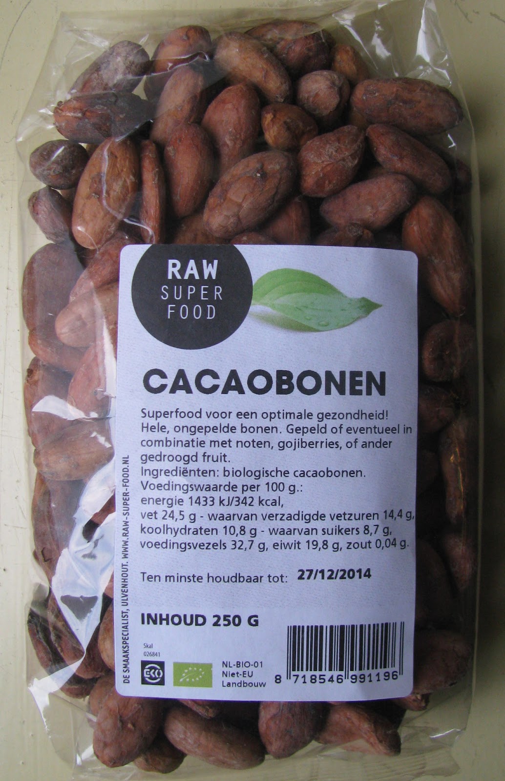 Rauwe cacao(bonen)