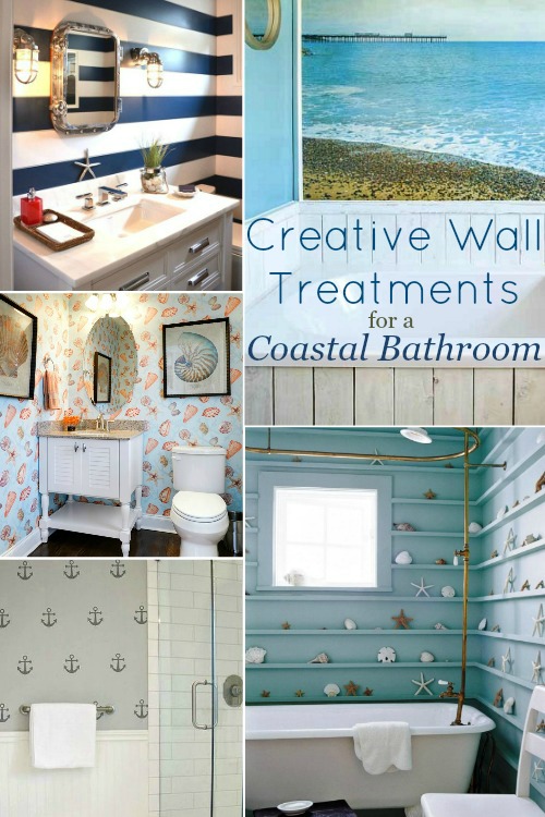 Wall Treatment Ideas for the Coastal Bathroom