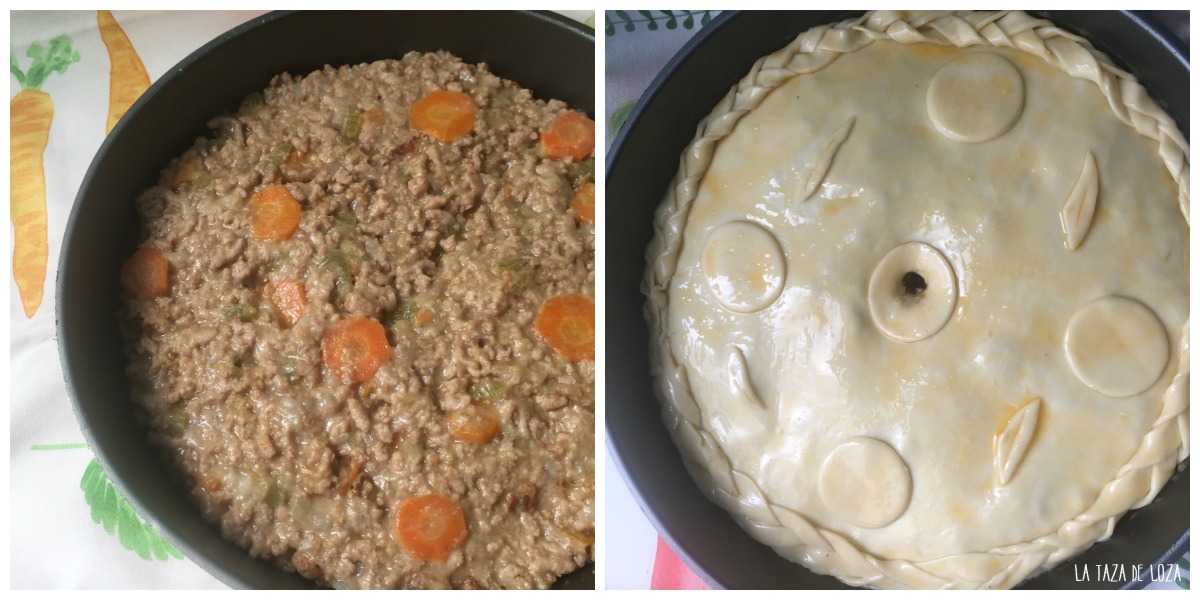 Pastel inglés de carne La Taza de Loza