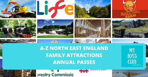 A-Z Family Attractions Annual Passes in North East England + Map