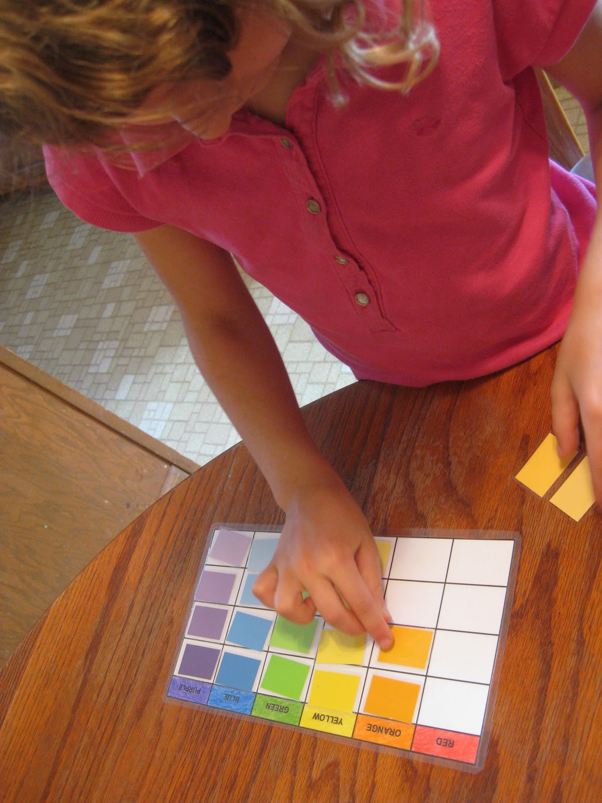 Lilliput Station Color Sorting With Paint Sample Cards {free printable}