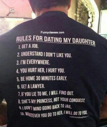 Don't even try to take his daughter out ;)
