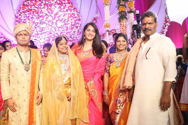 Anushka Shetty at Shyam Prasad Reddy's daughter Maithri's wedding