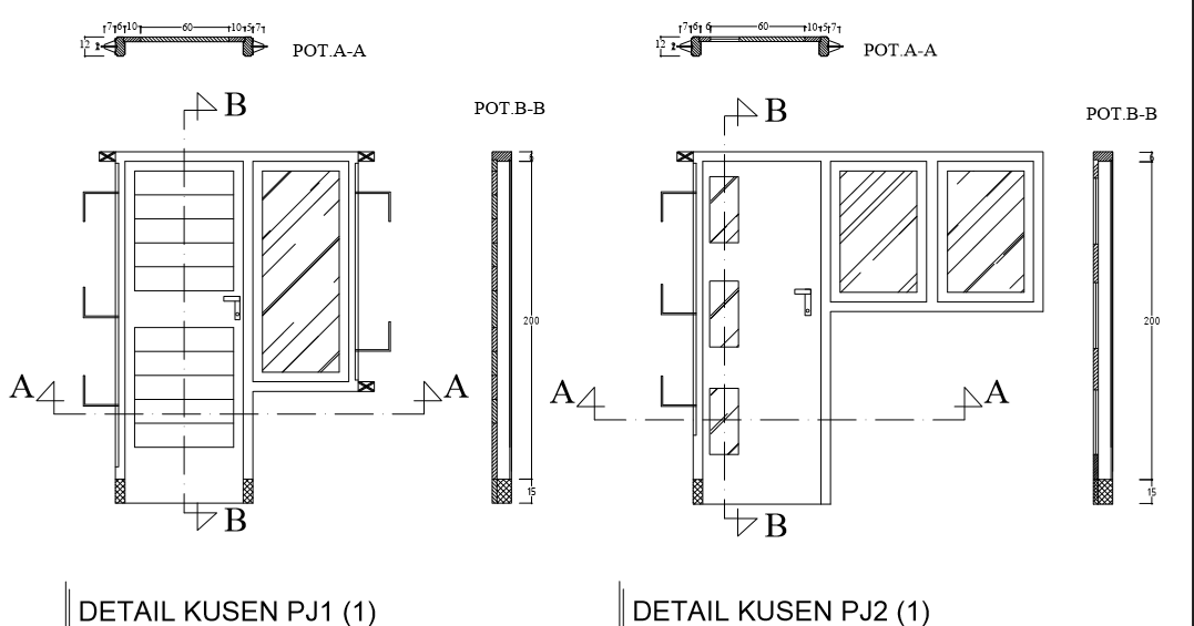 Ukuran Jendela Dalam Denah - Perodua r