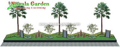 Desain Taman Tropis Modern