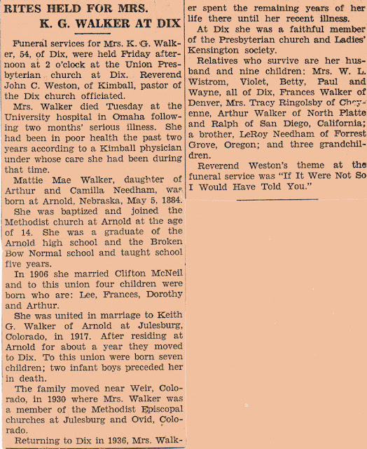 Who We Were, Are & Will Be Our Family Obituary Sunday Mattie Mae