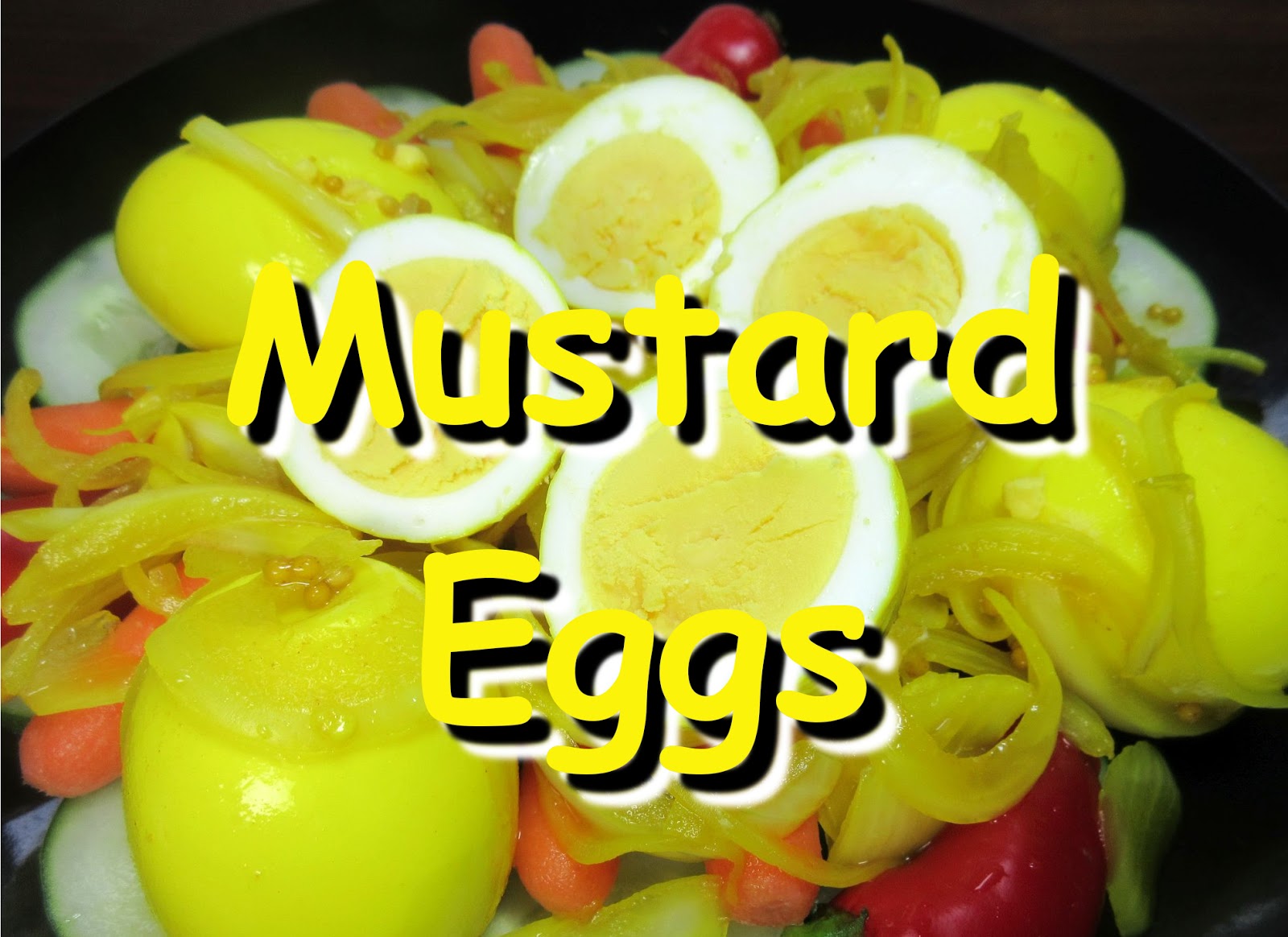 Tess Cooks4u How to make Amish Mustard Pickled Eggs