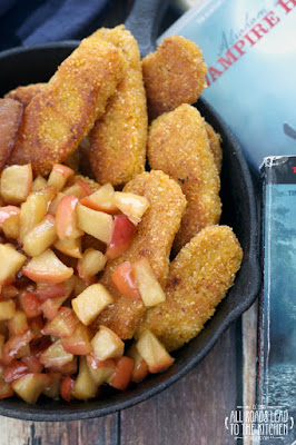 Corn Dodgers w/ Maple Apples & Jowl Bacon inspired by Abraham Lincoln: Vampire Hunter