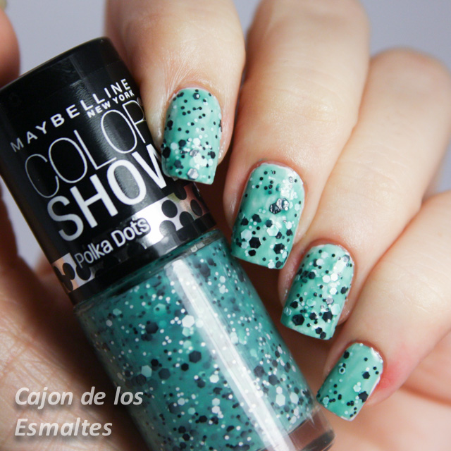 Maybelline Color Show - Polka Dots - drops of Jade