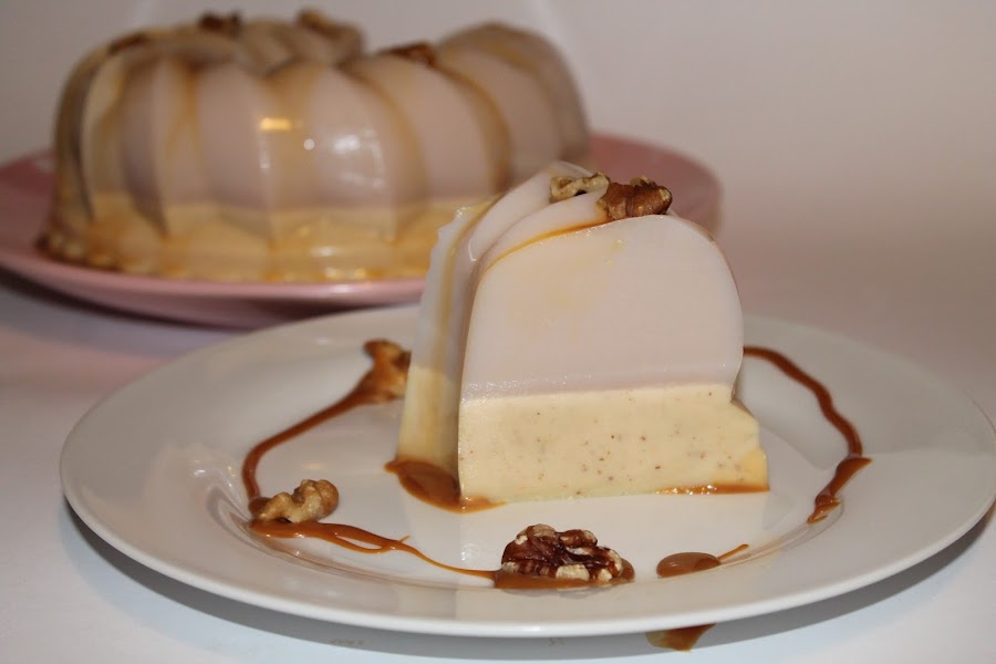 GELATINA DE NUEZ Y CHOCOLATE BLANCO Cocina