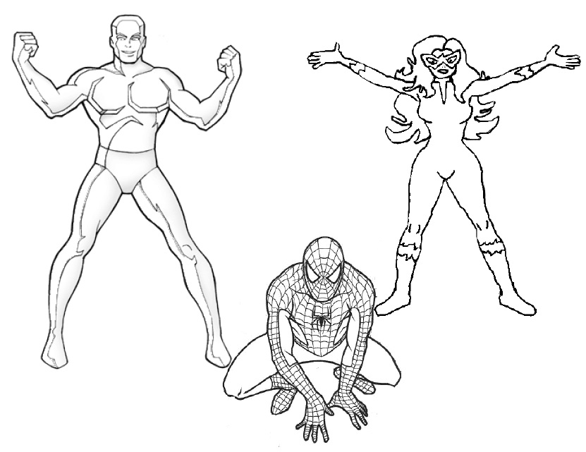 iceman superhero coloring pages - photo #27