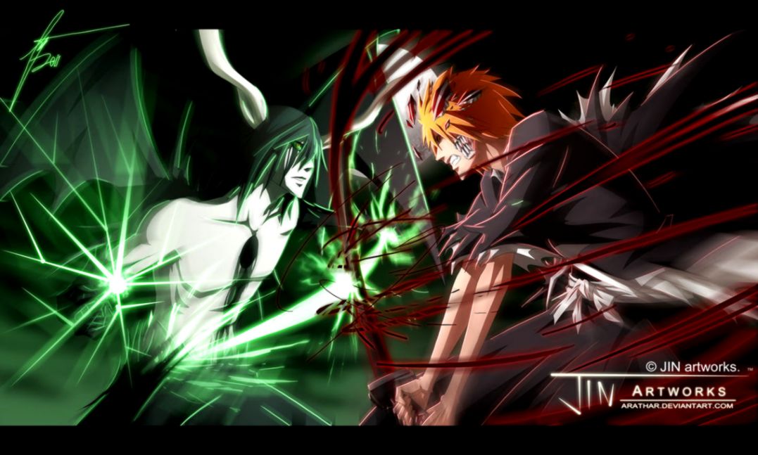 Ulquiorra vs Ichigo by Jinbae on DeviantArt